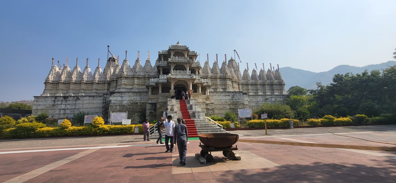 Carved Marble Heritage Pillars